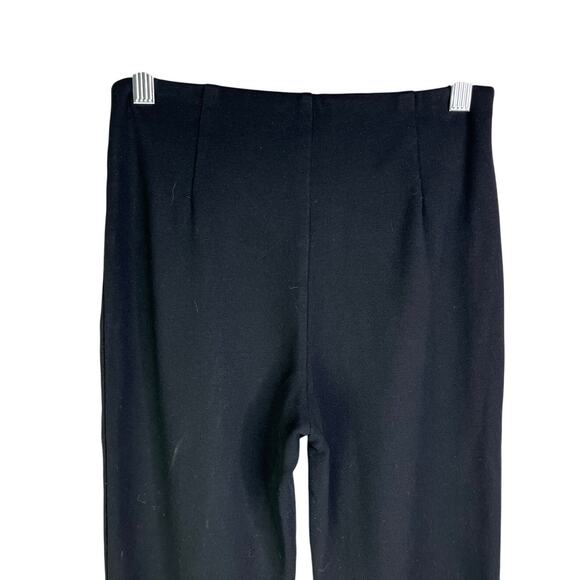 Lysse Pants Womens Black Center Seam Stretch Slight Flare Hem Leggings - Picture 5 of 9